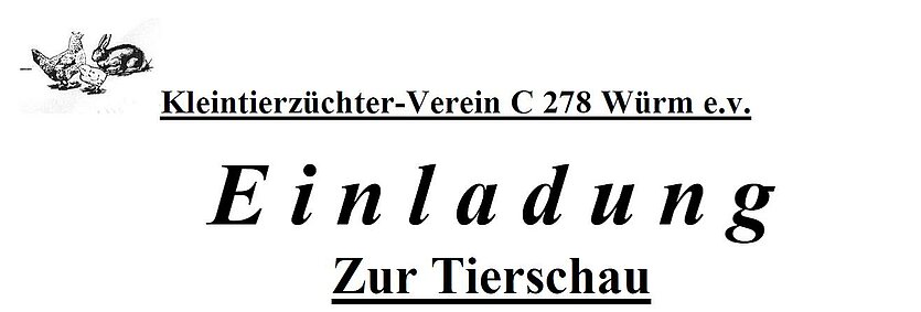  - copyright: Kleintierzüchterverein Würm - Ersteller: Rudi Keuerleber