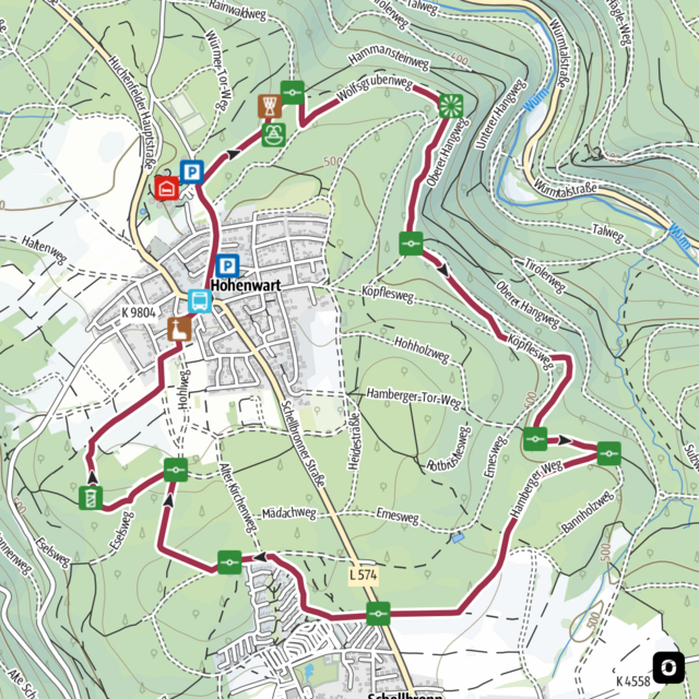 Minimap Wolfsspuren - Quelle: Outdooractive Minimap Wolfsspuren - Quelle: Outdooractive