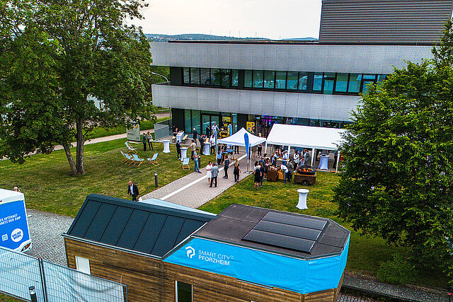 Drohnenaufnahme vom Gelände - copyright:Stadt Pforzheim