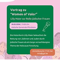 Wochen gegen Rassismus - Vortrag zu  “Women of Valor”