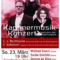 Kammermusikkonzert mit Michael Ewers, Evelin Grizfeld und Doree da Silva