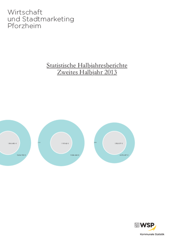 Statistischer Halbjahresbericht 2/2013
