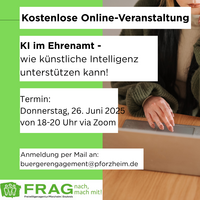 Online-Seminar KI im Ehrenamt