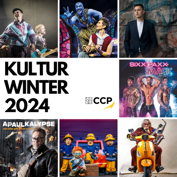 Ansicht des Programmüberblicks von Kulturveranstaltungen im CongressCentrum Pforzheim im Januar und Februar 2024