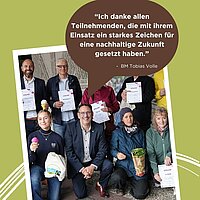 Gruppenbild vom diesjährigen Stadtradeln