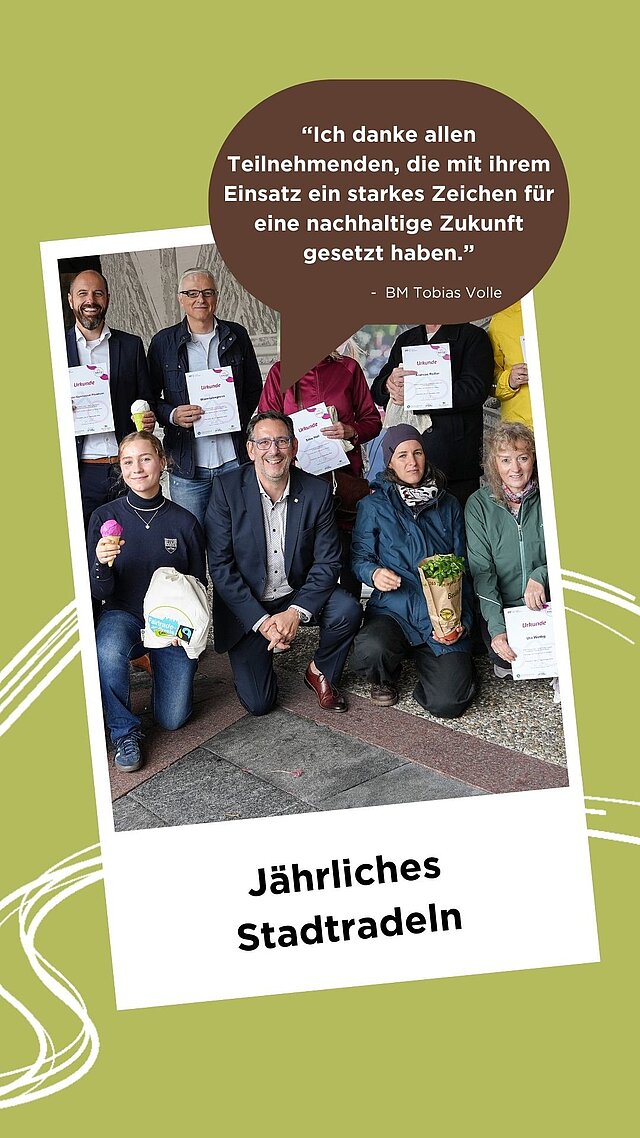 Gruppenbild vom diesjährigen Stadtradeln - copyright:Stadt Pforzheim 