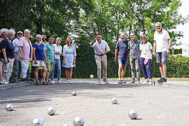 Einweihung der Boulebahn im Sonnenhof am 25.07.2024 - copyright:Ella Martin