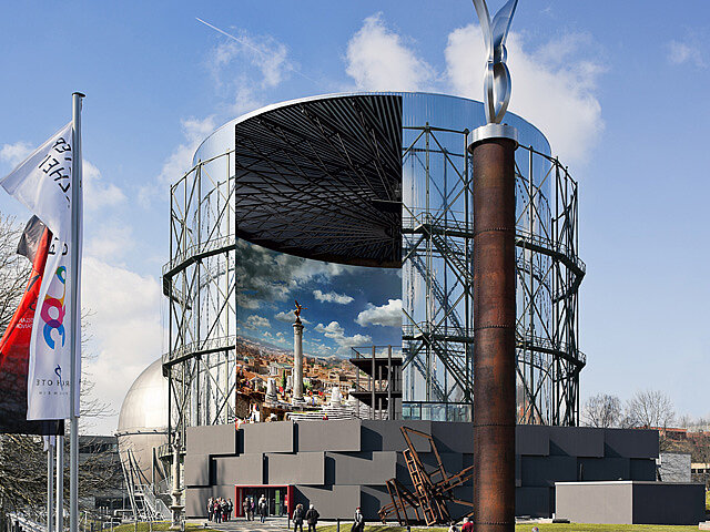 Symbolbild: Pforzheim Gasometer 360 Grad Panorama