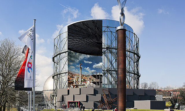 Symbolbild: Pforzheim Gasometer 360 Grad Panorama