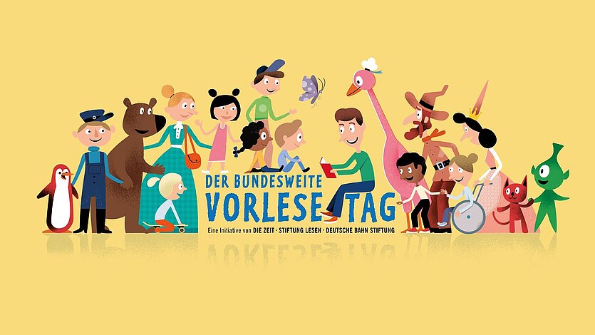 Werbeplakat für den bundesweiten Vorlesetag - copyright: Gert Albrecht für DIE ZEIT - Ersteller: Gert Albrecht für DIE ZEIT