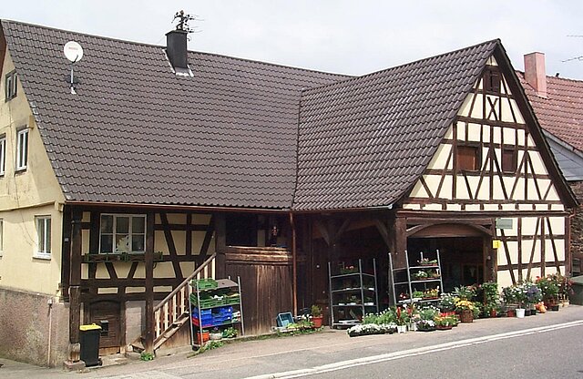 Foto: Würmer Hauptstraße 48 (ehem. Obst und Gemüse Troglia) anno 1680