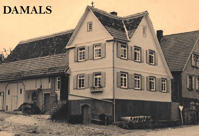 Historische Aufnahme des Gebäudes in sepia - copyright:privat