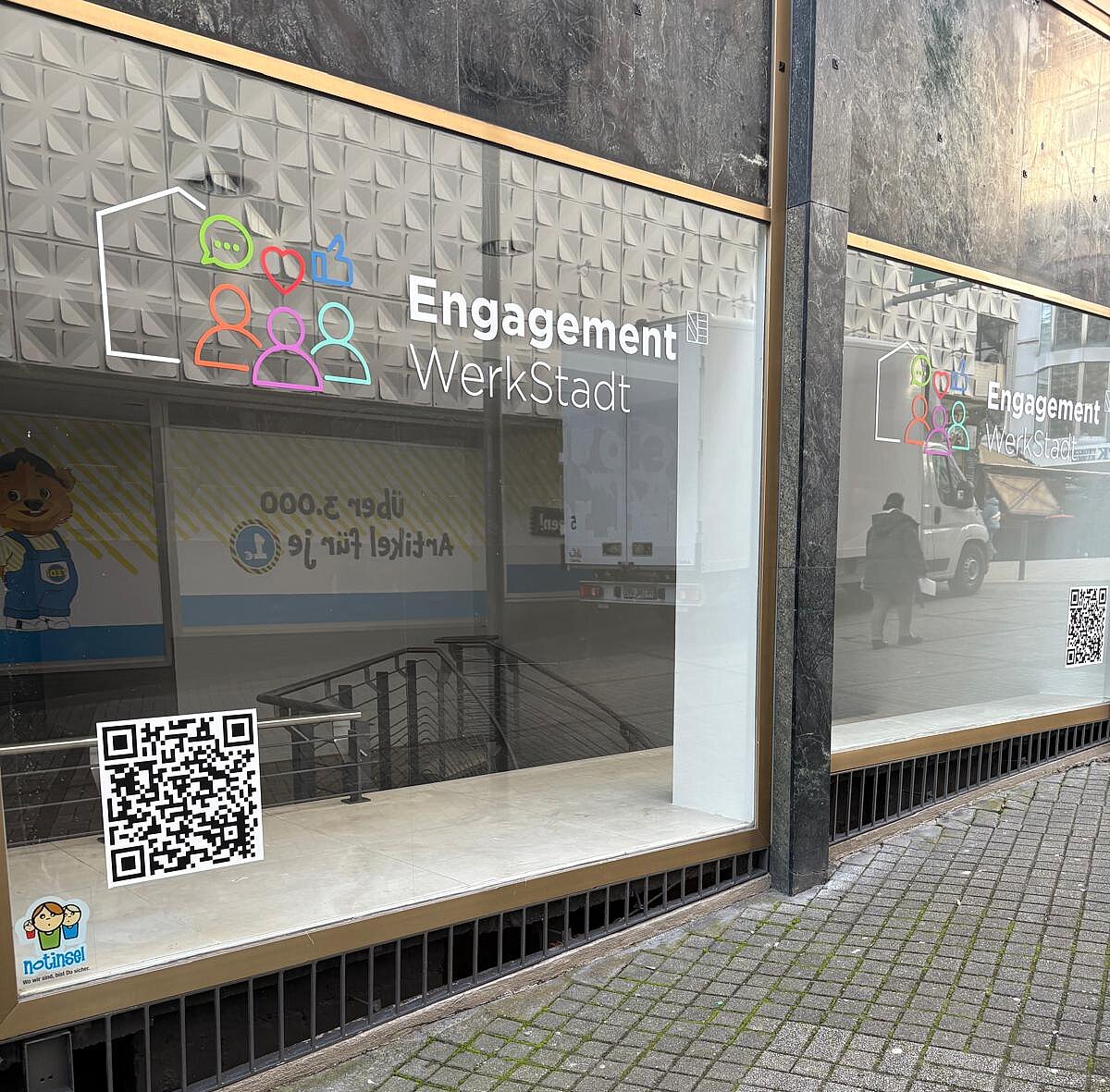 Schaufensterfront EngagementWerkStadt - copyright:Stadt Pforzheim