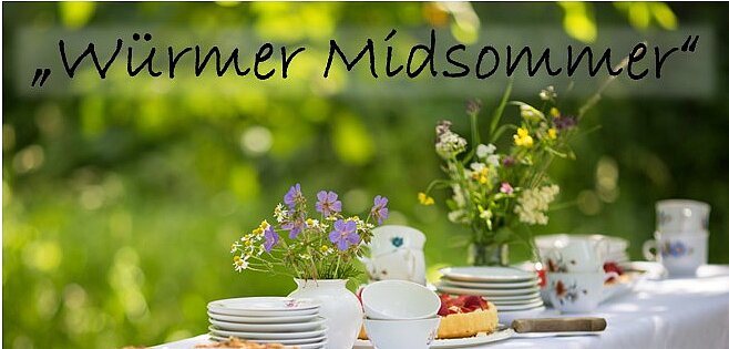 Bild mit Blumen und Überschrift Midsommer - copyright: OGV Würm - Ersteller: Anne-Kathrin Eberle
