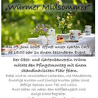 <Würmer Midsommer>, Garten Café beim OGV Würm