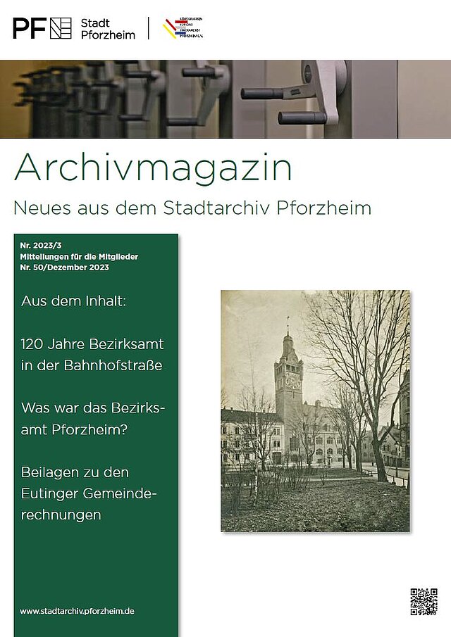 Cover Archivmagazin 2023/03 - copyright:Stadtarchiv Pforzheim