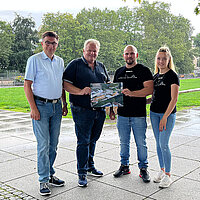 WSP-Direktor Oliver Reitz gemeinsam mit Frank Daudert, Rafael Müller und Sandra Noack