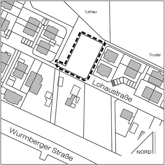 Geltungsbereich Bebauungsplan - copyright:Stadt Pforzheim