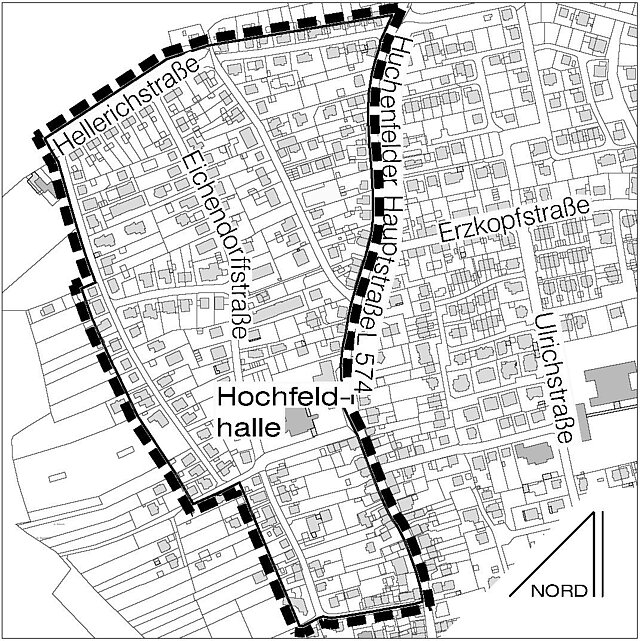 Geltungsbereich Helleräcker - copyright:Stadt Pforzheim