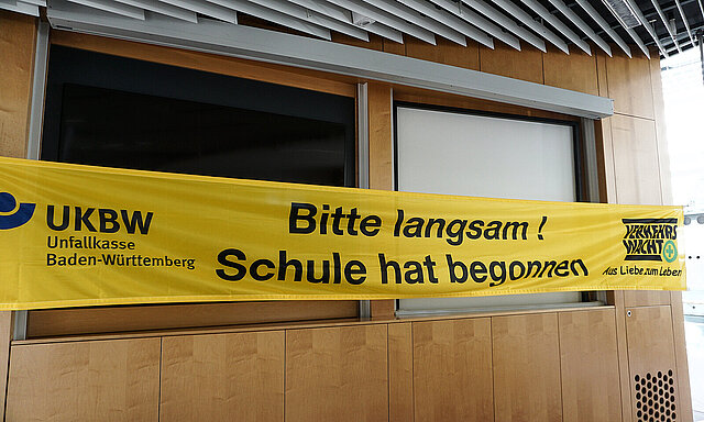Banner: Sicherer Schulweg - copyright:Stadt Pforzheim
