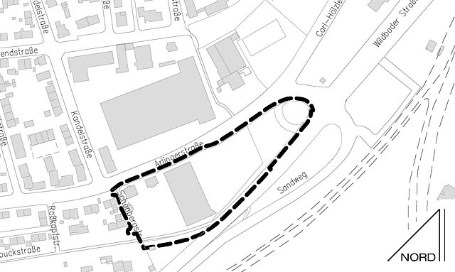 Lage Bebauungsplan - copyright:Stadt Pforzheim