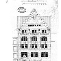 Der Bauplan für das Geschäftshaus "Beckh am Markt" (1902). - copyright:Stadtarchiv Pforzheim – Institut für Stadtgeschichte, B64-Beckh-Marktplatz 4