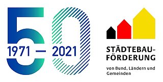 Logo 50 Jahre Städtebauförderung