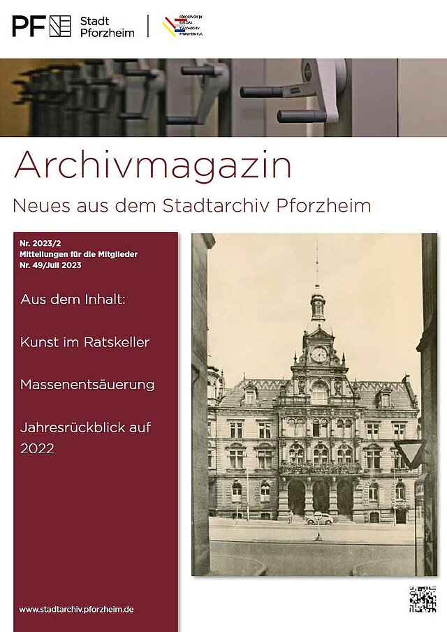 Cover Archivmagazin 2023/02 - copyright:Stadtarchiv Pforzheim