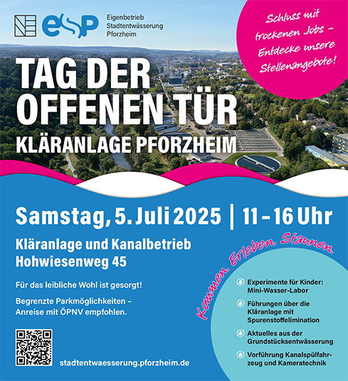 Tag der offenen Tür - Kläranlage Pforzheim - copyright: ESP - Ersteller: BoxFisch Design