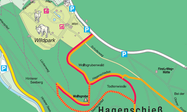 Bild: Karte Naturpfad Hagenschieß